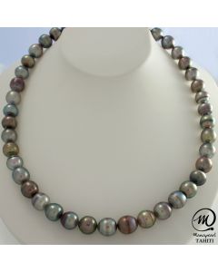 Tahitian Pearl Necklace, 9 - 9,9 mm