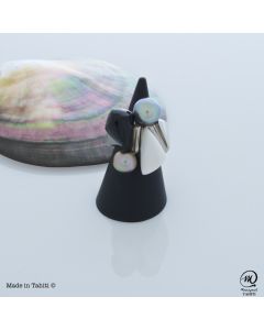 Silver Tahitian Pearl Ring