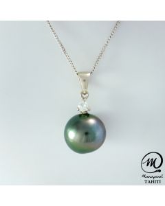 Silver Tahitian Pearl Pendant