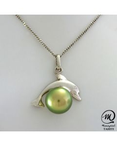 Silver Tahitian Pearl Pendant