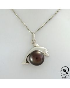 Silver Tahitian Pearl Pendant