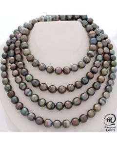  Very long Tahitian Pearl Necklace