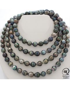  Very long Tahitian Pearl Necklace