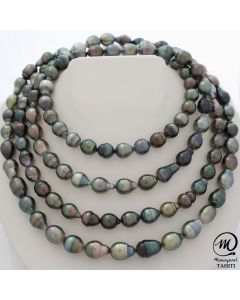  Very long Tahitian Pearl Necklace