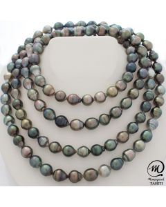 Very Long Tahitian Pearl Necklace