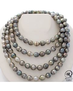 Very Long Tahitian Pearl Necklace