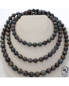 Very Long Tahitian Pearl Necklace