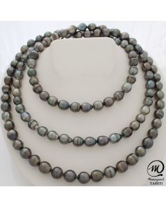 Very Long Tahitian Pearl Necklace