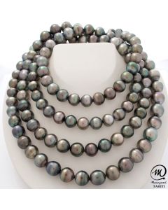 Very Long Tahitian Pearl Necklace