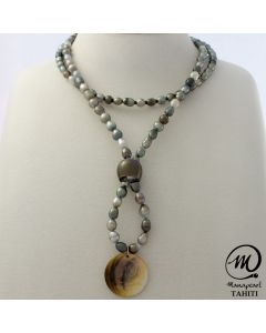 Tahitian Keshi Long Necklace