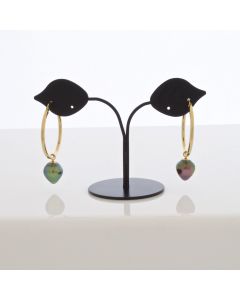  18K Gold Tahitian Pearl Earring