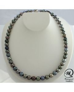 Tahitian Pearl Necklace 8 mm Round Pearl by MANAPEARL