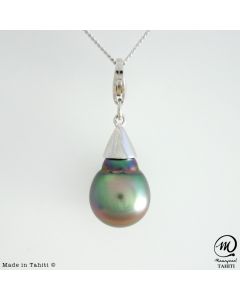 Silver Tahitian Pearl Pendant