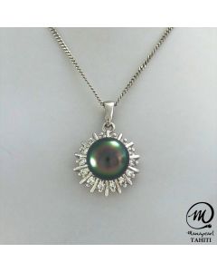 Silver Tahitian Pearl Pendant