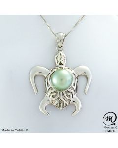 Silver Tahitian Pearl Pendant