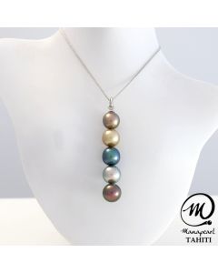 Silver Tahitian Pearl Pendant