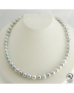 Beautiful Tahitian Pearl Necklace Choker, 8 mm Round Pearl