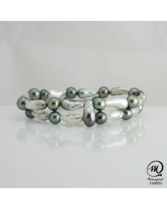 Tahitian Pearl Bracelet 7mm Round Pearl